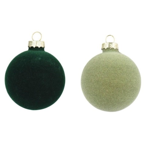 SFERA VETRO FLOCCATO D.8 VERDE
